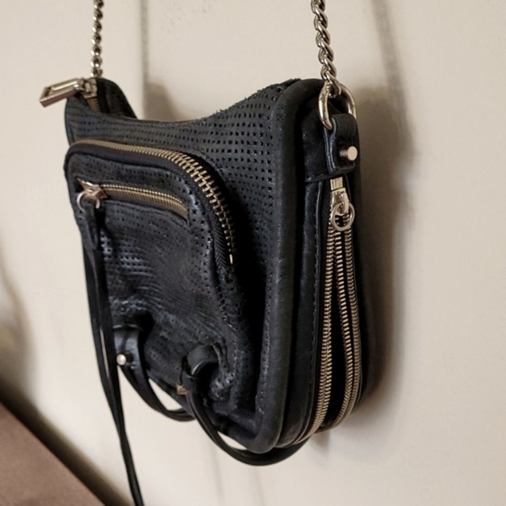 She lo black genuine lether purse
